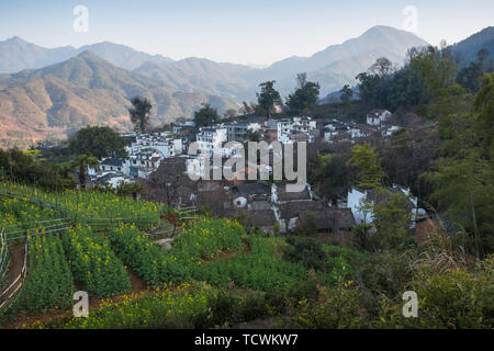 Tour di Wuyuan antico borgo, provincia di Jiangxi Foto Stock