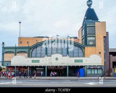 New York - Stati Uniti, 17 Giugno 2015 - Coney Island la stazione della metropolitana di New York Foto Stock