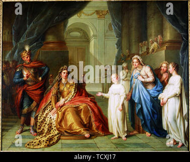 Atalia e Joas, 1741. Creatore: Coypel, Charles-Antoine (1694-1752). Foto Stock