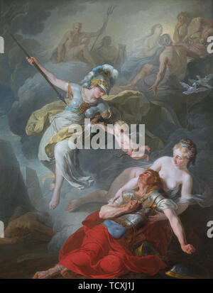 Battaglia di Minerva contro Marte, 1771. Creatore: Suvée, Joseph-Benoît (1743-1807). Foto Stock