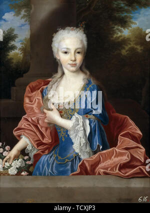 Mariana Victoria della Spagna (1718-1781), prima di 1725. Creatore: Ranc, Jean (1674-1735). Foto Stock