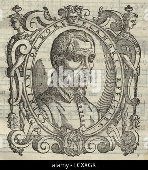 Cipriano de Rore (1515/16-1565) da Cypriani de Rore Sacrae Cantiones, 1584. Creatore: anonimo. Foto Stock