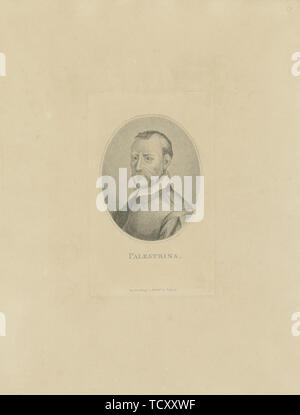 Ritratto del compositore Giovanni Pierluigi da Palestrina (1526-1594), c. 1800. Creatore: anonimo. Foto Stock