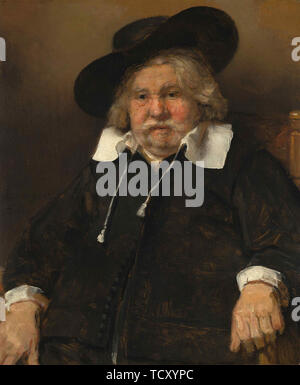 Ritratto di un uomo vecchio, 1667. Creatore: Rembrandt van Rhijn (1606-1669). Foto Stock