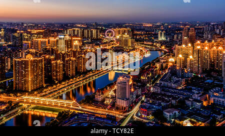 Tianjin Haihe scenario Foto Stock