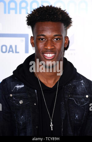 Chelsea's Callum Hudson-Odoi frequentando il Diego Maradona speciale Screening di Gala che si è tenuta a Londra, Regno Unito. Foto Stock