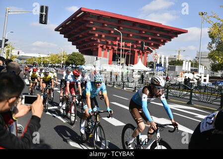 2018 Skoda Tour de France Pro Circle - Stazione di Shanghai ha aperto di nuovo a Shanghai il 17 novembre 2018, con driver Bora-Hansgrohe Sagan vincendo il campionato Foto Stock