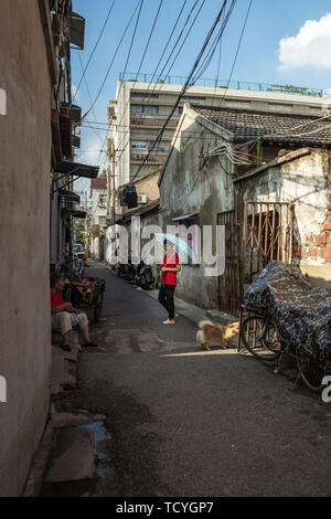 Le prime persone a Nanjing. Foto Stock