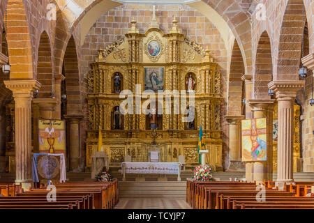 Cattedrale di Barichara Santander in Colombia Sud America Foto Stock