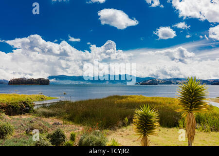 Laguna de Tota Lago Boyaca in Colombia Sud America Foto Stock