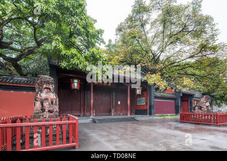 Antica architettura del tempio di Wuhou a Chengdu Foto Stock