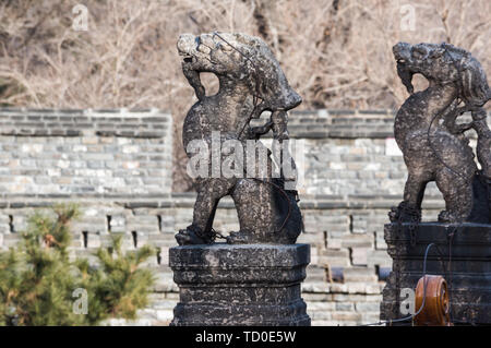 Scenario architettonico del palazzo nel Parco Beiling, Shenyang, provincia di Liaoning Foto Stock