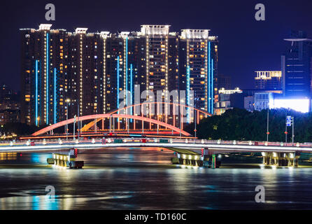 Scenario di Sanjiangkou, Ningbo Foto Stock
