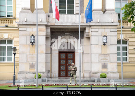 Cancelleria del Primo ministro della Polonia (Kancelaria Prezesa Rady Ministrow) a Varsavia in Polonia. 16 maggio 2019 © Wojciech Strozyk / Stock Alamy Phot Foto Stock