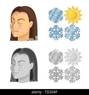 La psoriasi,snowflake,pelle,rientranti,cronica ghiaccio,,allergy,l'inverno,stress,snow,prurito,nevicata,rash,congelati,peeling, sun,ragazza,riscaldamento,testa,masterizzare,medical,dolore,dermatologia,malattia,healthcare,impostare,vettore,icona,immagine,isolato,raccolta,design,l'elemento,graphic,segno, Vettori vettore , Illustrazione Vettoriale
