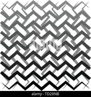 Abstract di nero e wihte serie geometrica con una grafica diversa nel set Illustrazione Vettoriale