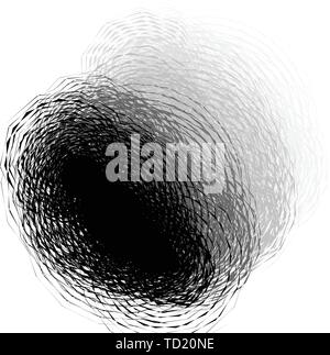 Abstract di nero e wihte serie geometrica con una grafica diversa nel set Illustrazione Vettoriale