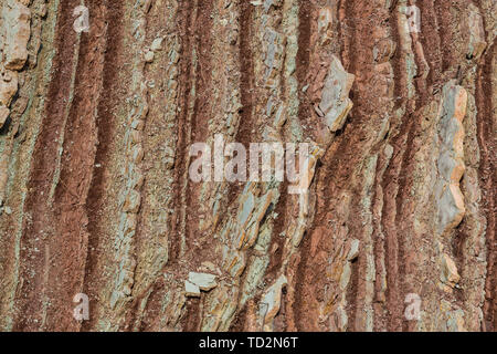 Close up rainbown montagne pattern. Xizi mountain Khizi distretto. Montagne Rainbown pattern Foto Stock