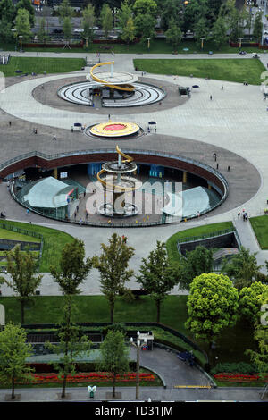 Chengdu Tianfu Square Paesaggio Urbano Foto Stock