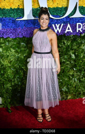 La 73rd annuale di Tony Awards, arrivi, Radio City Music Hall di New York, Stati Uniti d'America - 09 giu 2019 - Sarah montanti Foto Stock