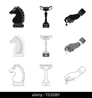 Knight,cup,mano,cavallo,vincitore,pedina,board,trophy,concetto,bianco,ciotola,azienda,testa,calice,African,la figura,win,l'uomo,torneo,premio,riproduzione,scultura,ricompensa,PERDITA,statua,award,intelligent,stallone,champion,pensando,checkmate,sottile, club,target,scacchi,gioco,pezzo,strategia,tactical,gioco,impostare,vettore,icona,immagine,isolato,raccolta,design,l'elemento,graphic,segno vettori vettore , Illustrazione Vettoriale