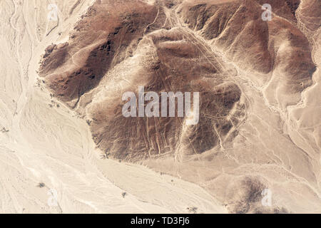 Volo sulle linee di Nazca, Nazca, Perù, Sud America Foto Stock