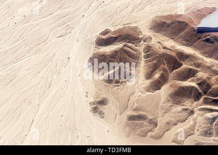 Volo sulle linee di Nazca, Nazca, Perù, Sud America Foto Stock