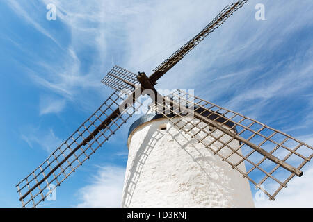 Don Chisciotte mulini a vento in Consuegra Spagna Foto Stock