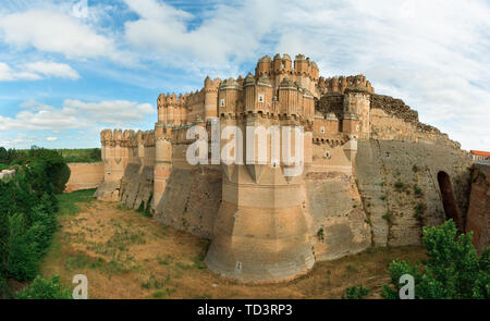 Bel castello coca in Spagna Foto Stock