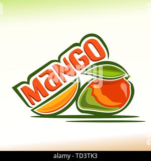 Il logo del vettore per il mango Illustrazione Vettoriale