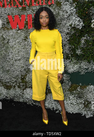 Giugno 11, 2019 - West Hollywood, California, Stati Uniti - 11 Giugno 2019 - West Hollywood, California - Skai Jackson. 2019 InStyle Max Mara le donne nei film di celebrazione che si tiene a Chateau Marmont. Photo credit: Birdie Thompson/AdMedia (credito Immagine: © Birdie Thompson/AdMedia via ZUMA filo) Foto Stock