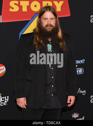 Giugno 11, 2019 - Hollywood, California, Stati Uniti d'America - 12 Giugno 2019 - Los Angeles, California. Chris Stapleton assiste la premiere di Disney e Pixar "Toy Story 4' a El Capitan theater. (Credito Immagine: © Billy Bennight/ZUMA filo) Foto Stock