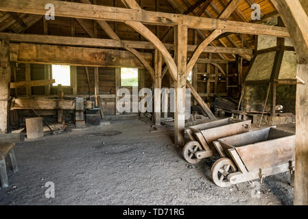 Storico Nazionale di opere in ferro circa in Saugus, Massachusetts. Foto Stock