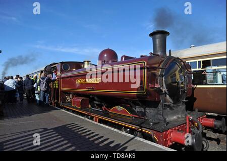 Ex London Transport bauletto serbatoio L94 a Tyseley Centro ferroviario aperto giorno 29 Settembre 2018 Foto Stock