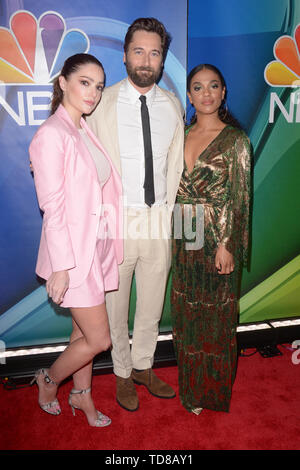 2019/20 Upfront NBC al Four Seasons Hotel dotato di: Janet Montgomery, Ryan Eggold, Freema Agyeman dove: New York New York, Stati Uniti quando: 13 maggio 2019 Credit: Ivan Nikolov/WENN.com Foto Stock