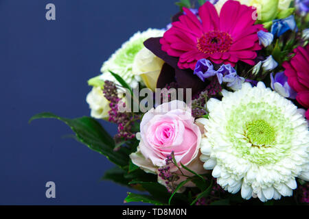 Bel bouquet con colore rose e gerbere, Astras, Daisy. Foto Stock