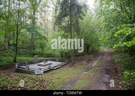 Uno di almeno 39 tombe di massa di 5000 a 7000 civili, soprattutto gli intellettuali polacca (nazionale attivisti, insegnanti, sacerdoti) da Kociewie, Kaszuby un Foto Stock