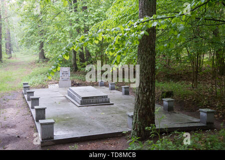 Uno di almeno 39 tombe di massa di 5000 a 7000 civili, soprattutto gli intellettuali polacca (nazionale attivisti, insegnanti, sacerdoti) da Kociewie, Kaszuby un Foto Stock