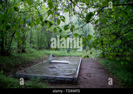 Uno di almeno 39 tombe di massa di 5000 a 7000 civili, soprattutto gli intellettuali polacca (nazionale attivisti, insegnanti, sacerdoti) da Kociewie, Kaszuby un Foto Stock