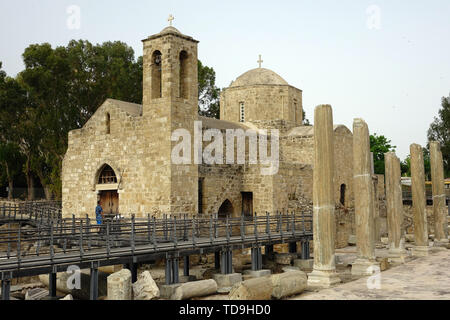 La Panagia Chrysopolitissa chiesa fu costruita nel XIII secolo, Paphos, Cipro, Europa Foto Stock