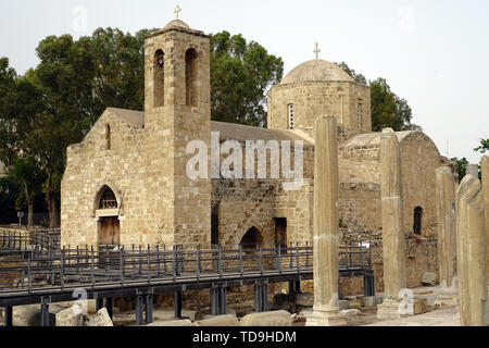 La Panagia Chrysopolitissa chiesa fu costruita nel XIII secolo, Paphos, Cipro, Europa Foto Stock