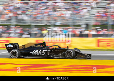 Giugno 09, 2019: Haas Ferrari driver Kevin Magnussen (20) della Danimarca durante il periodo della Formula Uno, Montreal Grand Prix sul circuito Gilles Villeneuve di Montreal, Quebec, Canada Daniel Lea/CSM Foto Stock