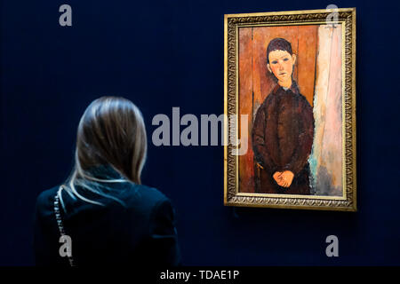 Londra, Regno Unito. 14 Giugno, 2019. Impressionismo & Arte Moderna di sera e moderna e post Guerra arte inglese Sales da Sotheby's a Londra. Le aste si svolgerà il XVIII e il XIX Giugno. Credito: Guy Bell/Alamy Live News Foto Stock