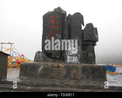 Sichuan-Tibet scenario di equitazione Foto Stock