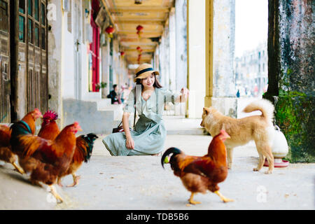 La bella donna della Mei composto (dove il film lascia il bullet fly) Foto Stock