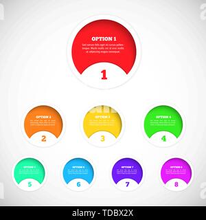 Gli elementi di design per il tuo infographics. Illustrazione di vettore per il design. Illustrazione Vettoriale