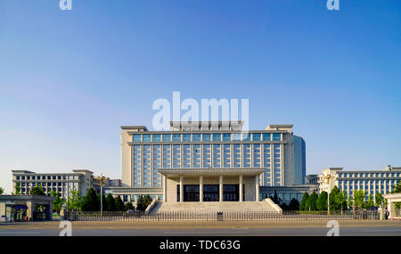 Scenario architettonico della città di Yinchuan Foto Stock