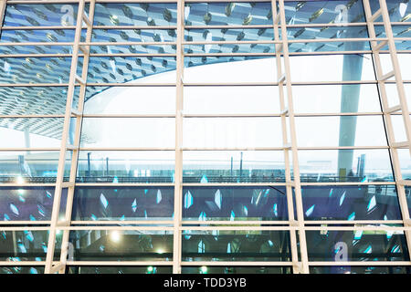 Immagine di Windows nel moderno edificio Foto Stock