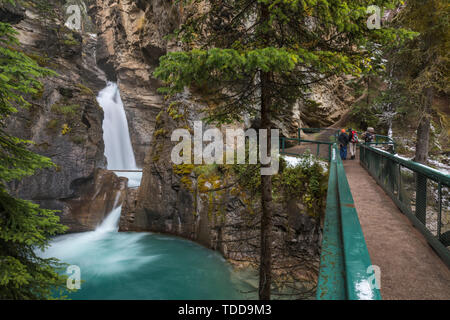 Canyon Johnston, Bow Valley Parkway, Banff Nationalpark, Alberta, Canada Foto Stock