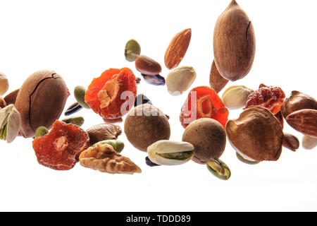 Frutta secca in vari stili Foto Stock